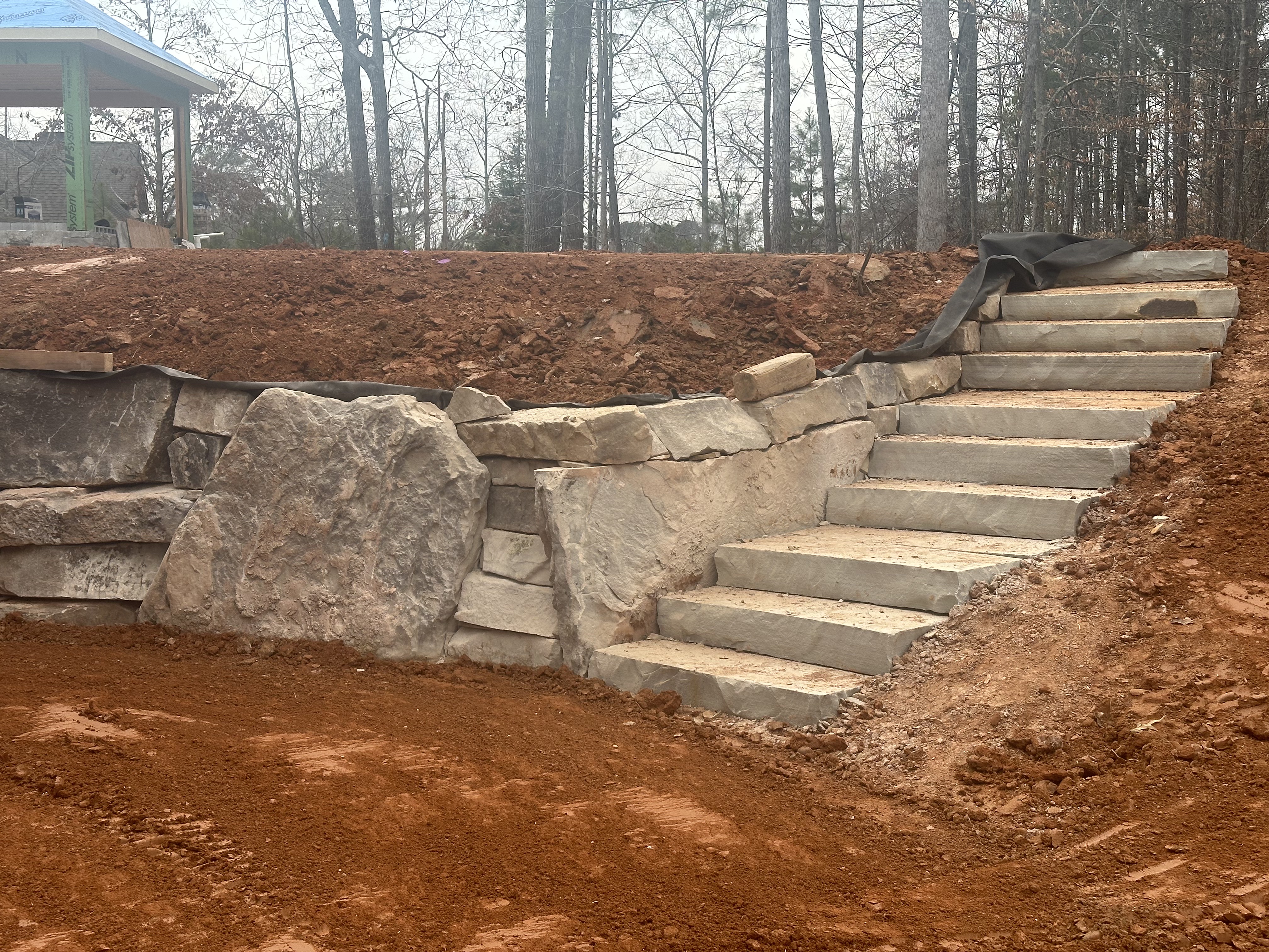 Custom masonry hardscaping